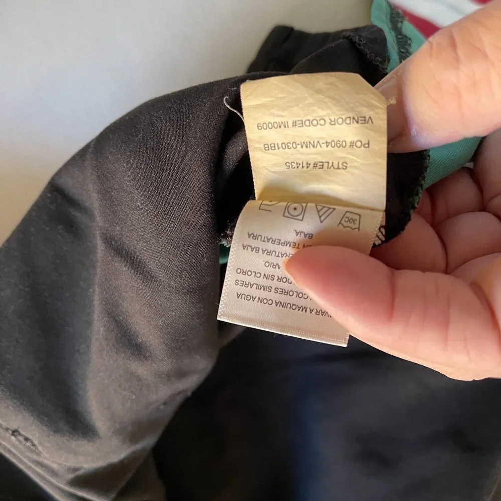 GREY'S Anatomy by Barco Women's scrub top black with green trim size small - Picture 5 of 10